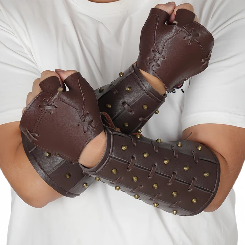 medieval-steampunk-viking-warrior-knight-bracer-gloves-gothic-rivet-lace-up-arm-guard-armor-unisex-cosplay-clothing-accessoires