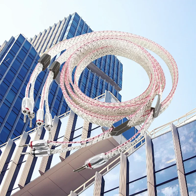 

YARBO Audiophile Cable: Ag-Plated Banana Terminals Interconnect​