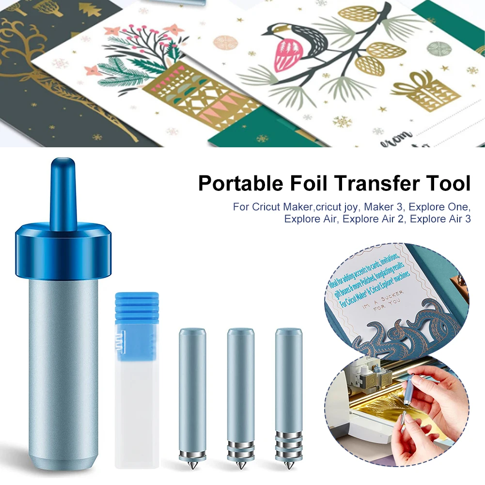 

Professional Foil Transfer Kit Foil Transfer Tools With 3 Blades For Cricut Maker, Maker 3, Explore One, Explore Air, Explore 3