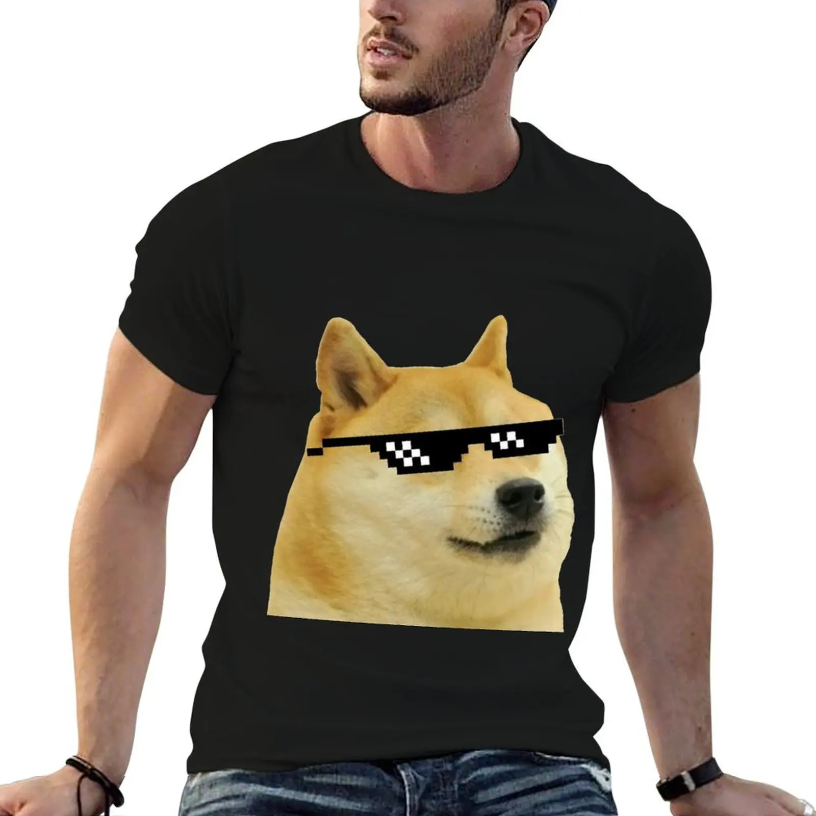 DOGE T-Shirt Basic Simple Design Short Sleeve Shirt