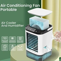 Nouveau mini ventilateur de refroidissement par atomisation, ventilateur humidificateur portable, climatiseur de bureau, extérieur 4
