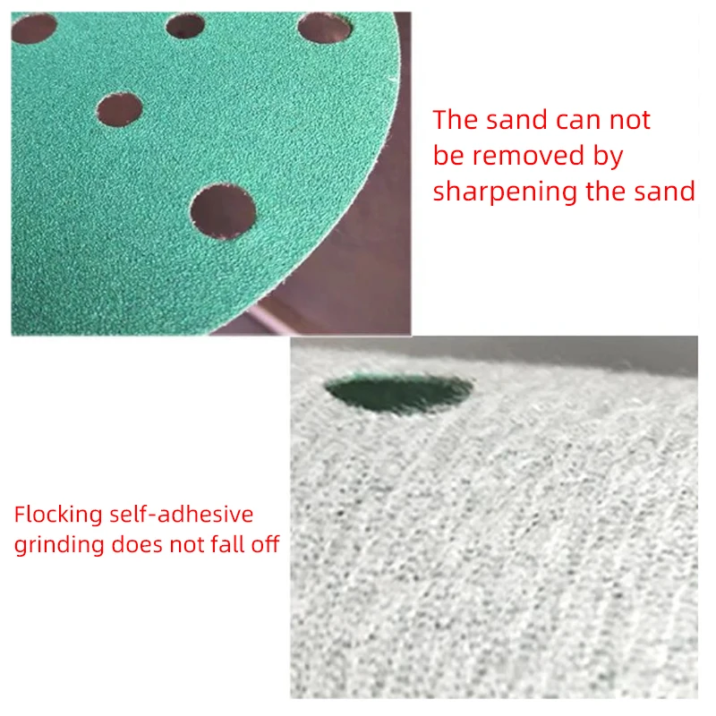 Sandpaper Abrasive 6 Inch 150mm Ceramic Material Mylar Sandpaper Automotive Wood Metal Industrial Grinding 100pcs