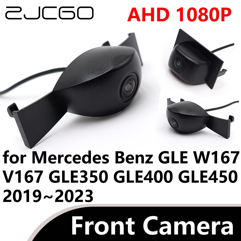 

ZJCGO AHD 1080P CVBS 480P 170° Car Parking LOGO Front View Camera for Mercedes Benz GLE W167 V167 GLE350 GLE400 GLE450 2019~2023