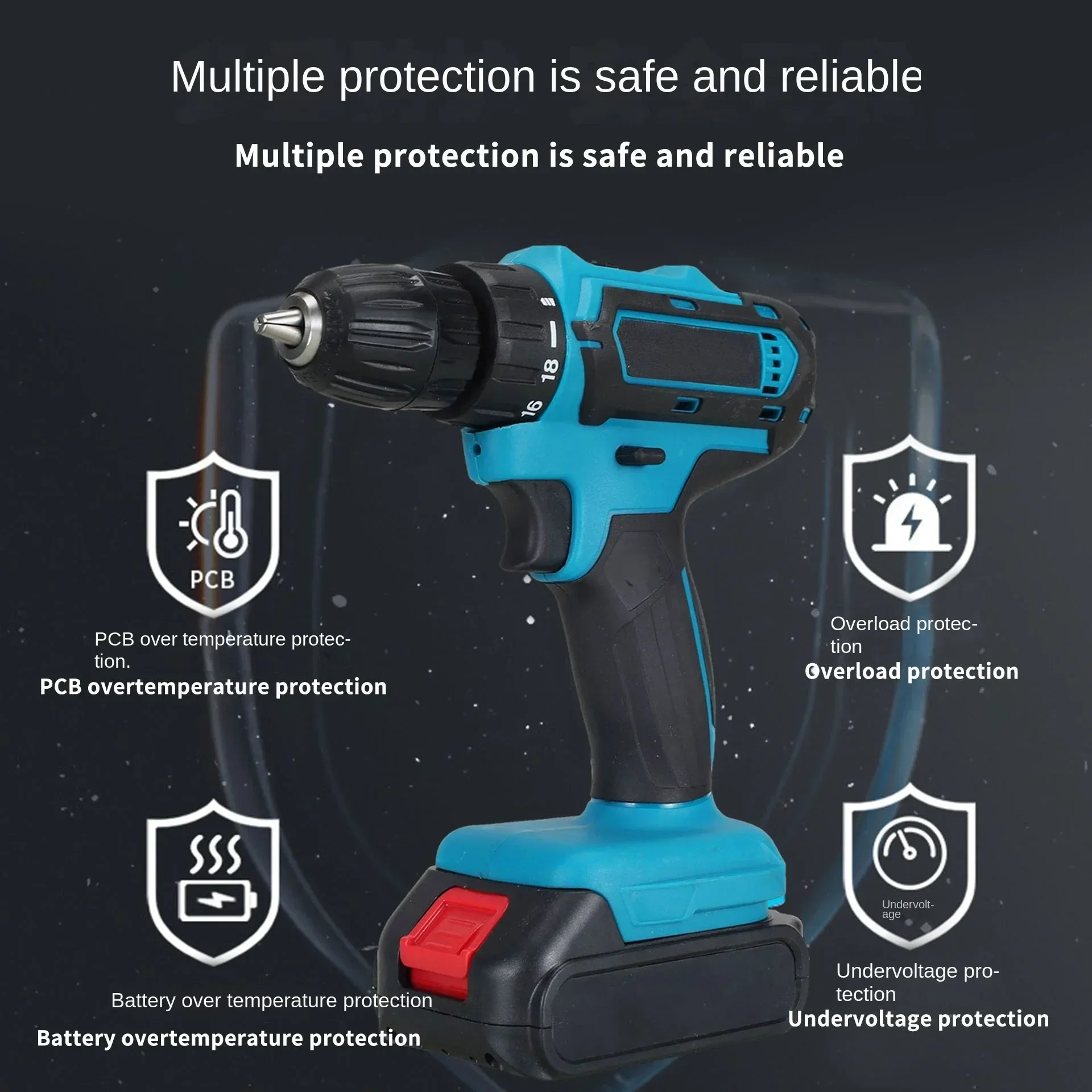 Multifunctional hand drill lithium battery charging electric screwdriver household electric drill