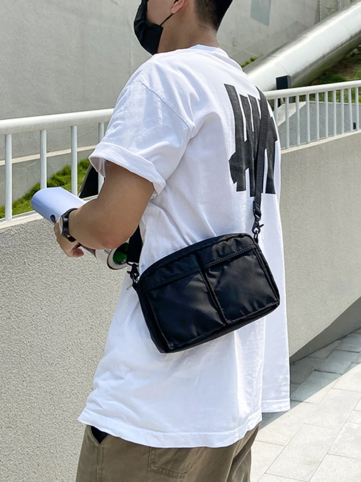 Fashion Brand Japan fashion Tanker Men's and Women's Classic Shoulder Bag Men's Bag Nylon Tote Messenger Bag Waist Bag Commut...