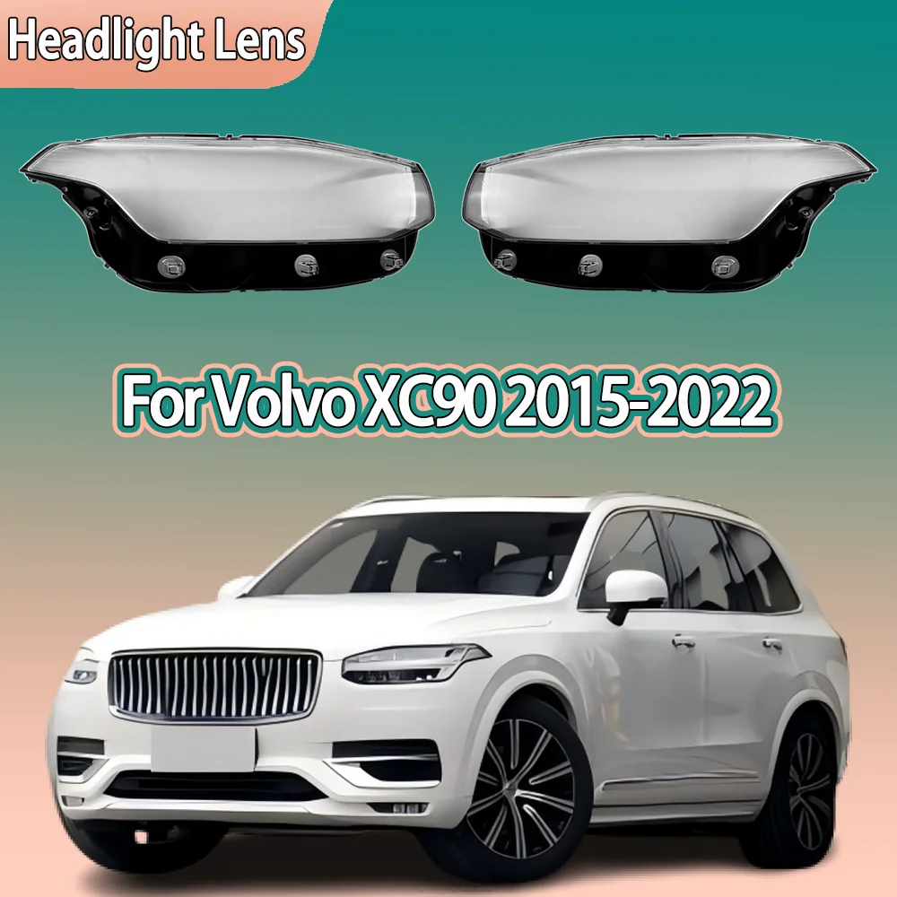 

Крышка фары, абажур с прозрачными линзами, автомобильные аксессуары для Volvo XC90 2015 2016 2017 2018 2019 2020 2021 2022