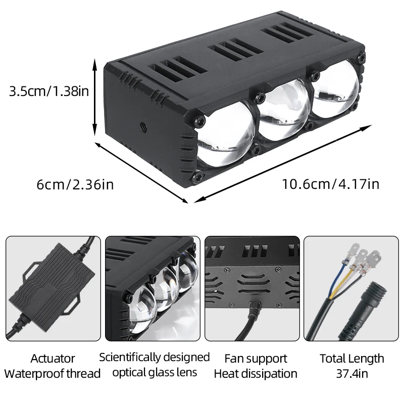2pcs Senlo X3 Plus LED Projector Lens Light Motorcycle Auxiliary Headlight Mini Driving Work Fog Lamp 140W For Car Bar Spotlight