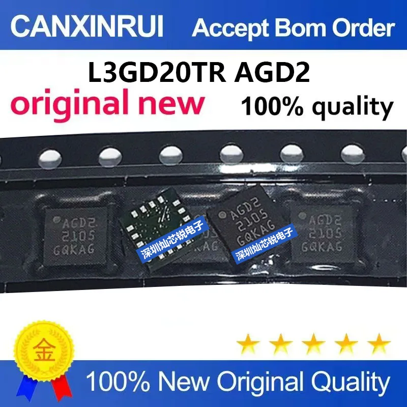 (5-100pieces)Brand new original L3GD20 L3GD20TR with AGD2 marking, three-axis digital gyroscope sensor chip