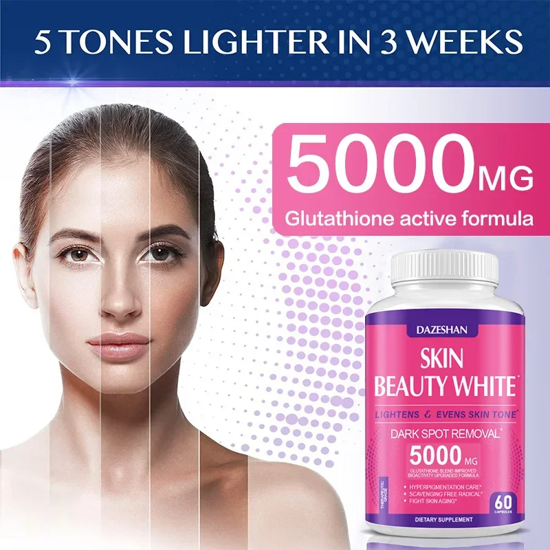 Skin Beauty White Glutathione skin whitening capsule 60 capsule