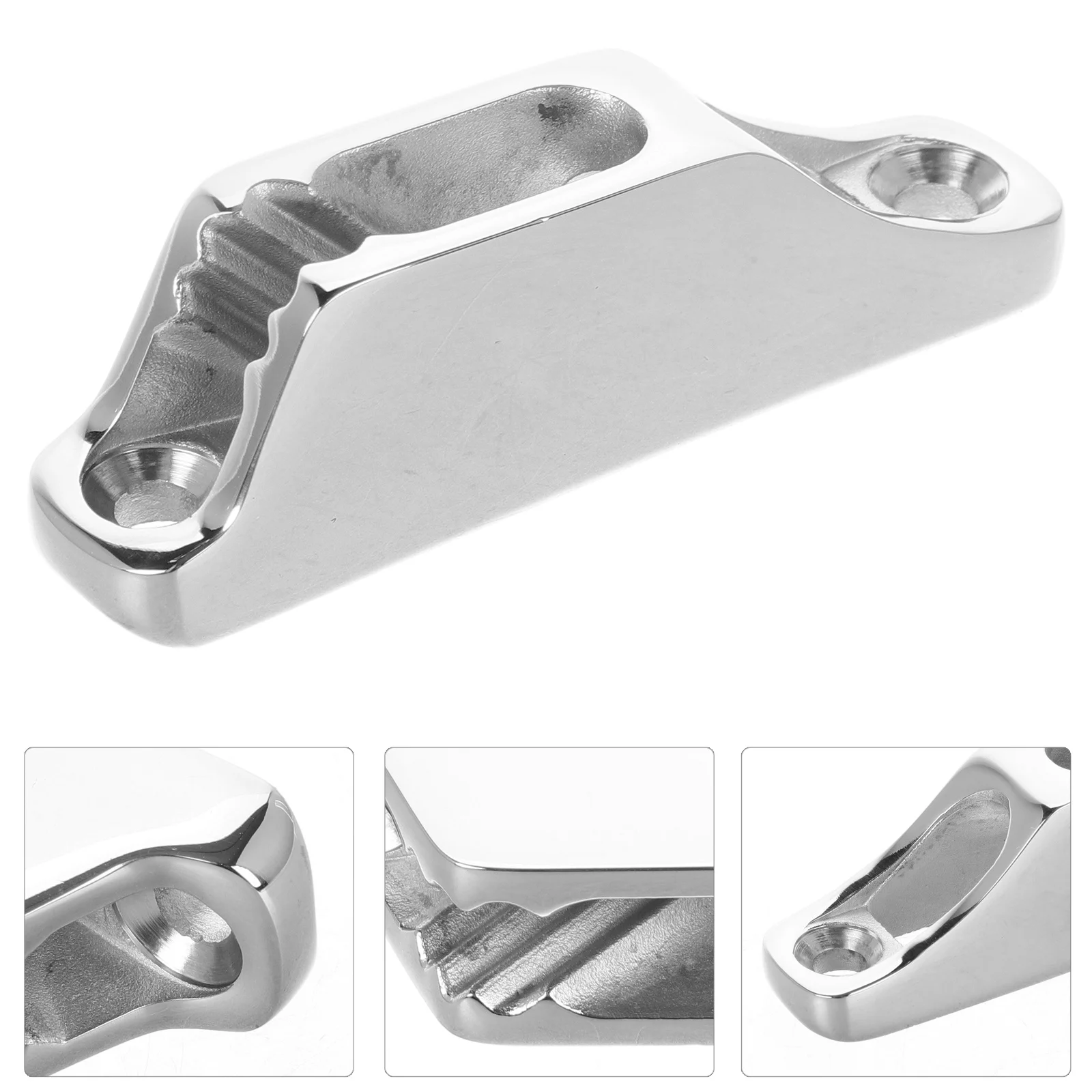 

1pcs Cam Cleat Metal Boat Kayak Rope Fastening Device Portable Multi-Use Replacement For Sailing Canoe Rafting Compact