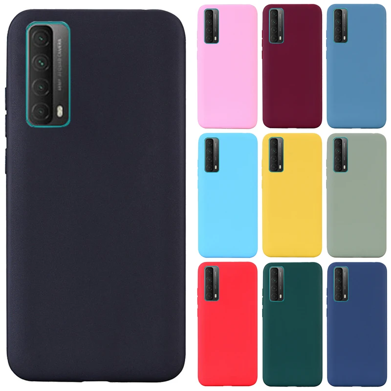 For Huawei P smart 2021 Case Soft Silicone Back Phone Case For Huawei P Smart 2021 Cover Bumper Protective Fundas Shell