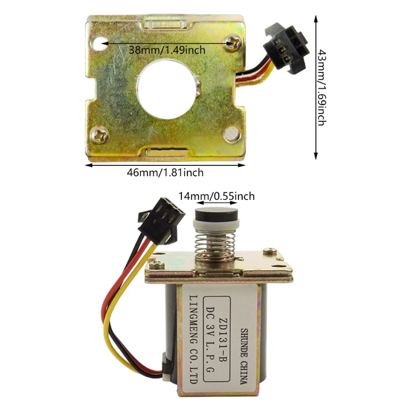 Válvulas electromagnéticas válvulas solenoides para calentador agua a Gas 3V para calentamiento agua