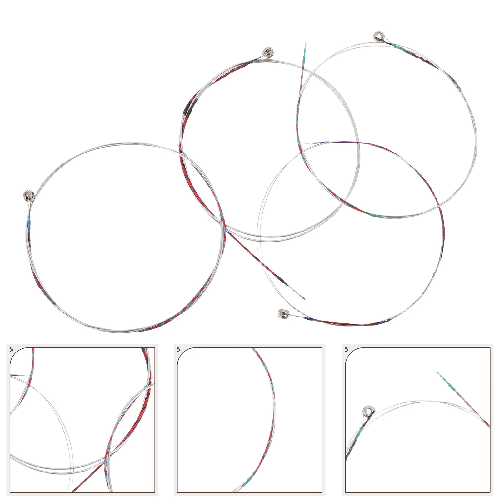 

1 Set Violin Strings 3/4-4/4 Size Aluminum Magnesium Metal Core For Easy Installation Replacement Practical Strings