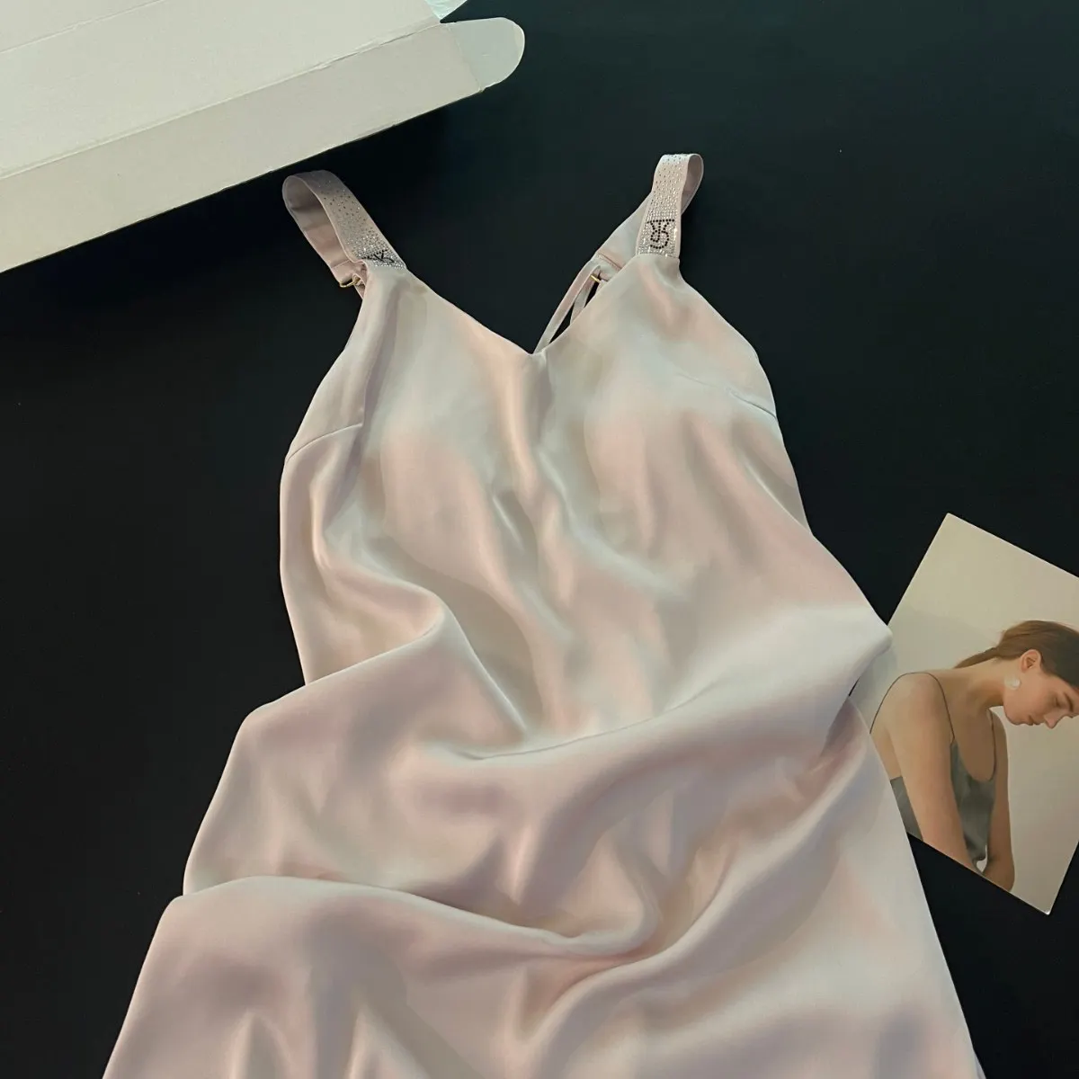 Lencería Sexy de Seda Fría para Mujer, Estilo 2025, con Relleno en el Pecho, Ropa de Dormir de Gran Tamaño, Estilo Pure Desire