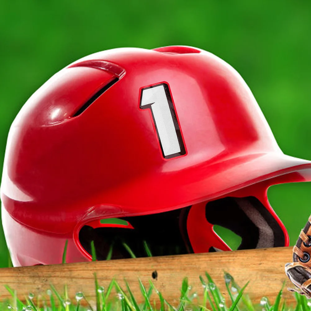 مجموعتان من ملصقات أرقام إمداد الدراجة النارية ذات الاستخدام العاكس لمستلزمات الدراجة متعددة الاستخدامات