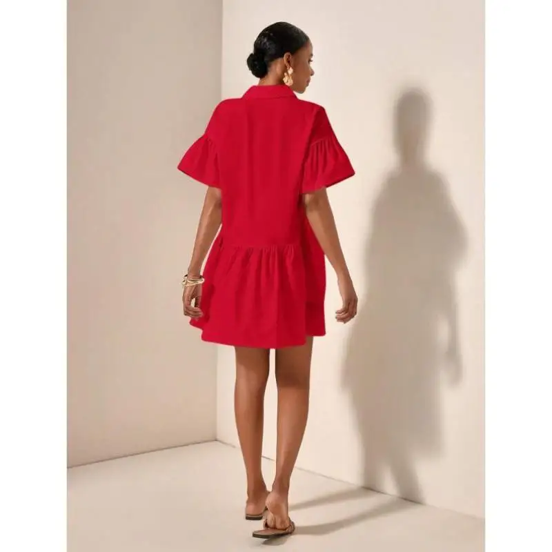 

Button Plaet ort Sve Hem Ruffle Casual Sportswear Set for Men Autumn Season Seven Quarter Sve Length U 853 Sle