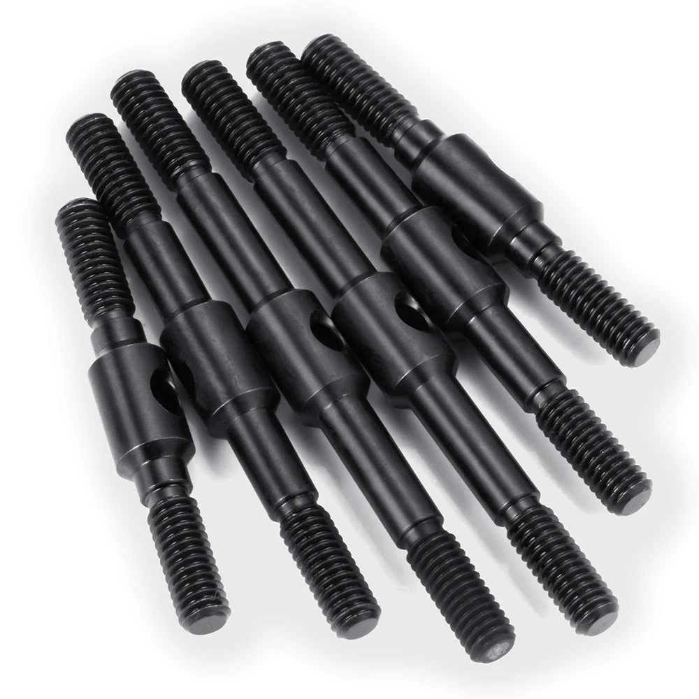 AXSPEED 6 Stück Stahl vorne hinten Achsschenkel M4 Gestänge Aufhängungsglieder für 1/10 T-raxxas Drag Slash C10 Rustler Stampede Slash Teile