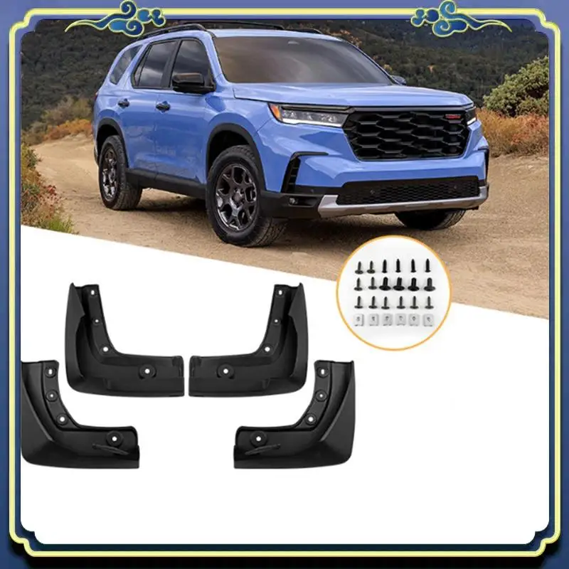 

AU16-Car Mud Flaps Mudguards Splash Guards Fender Car Accessories Black For Honda Pilot 2023