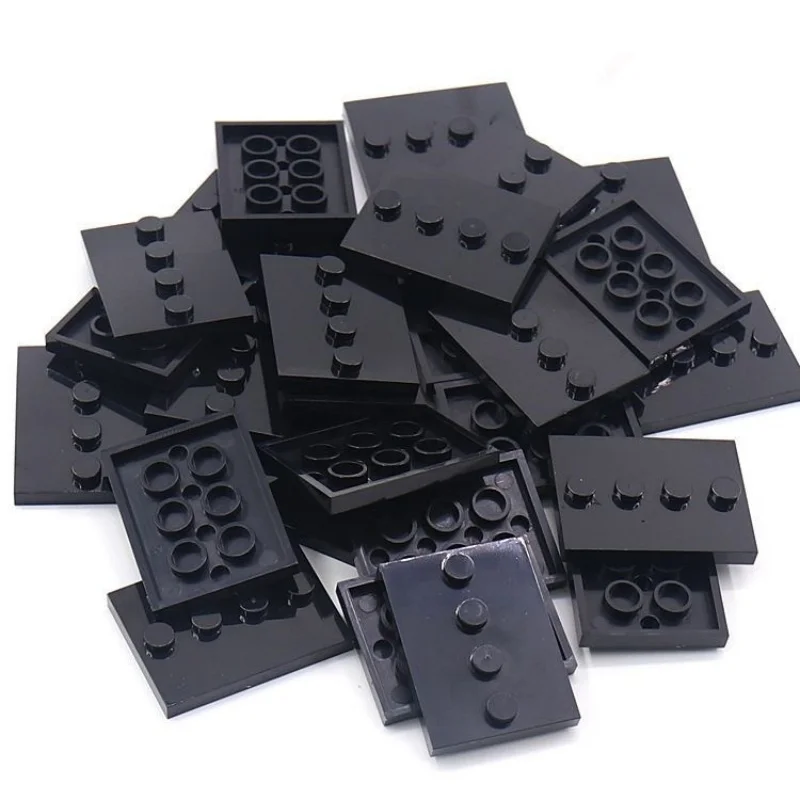 50PCS Suit for City Figures Stand 3X4 Dots Base Plate With 4 Knobs Display Holder DIY Figures Stand Parts 3X4 Dots Base Plate