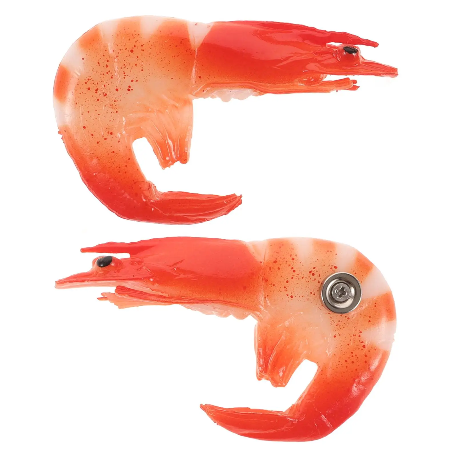 

2pcs Food Shaped Fridge Magnet Home Schooling Decor Multi Function Refrigerator Accessory Fake Shrimp 3D Kitchen