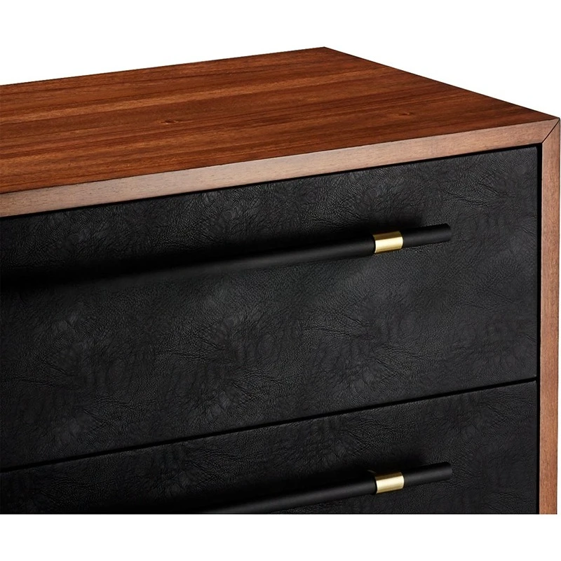 Modern simple new Chinese light luxury bedside storage cabinet model room small corner cabinet bedroom bedside