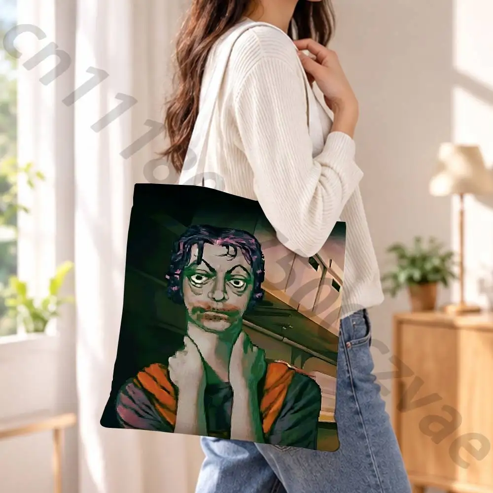 No Im Not a H-Human Reusable Fashionable Backpack Multifunctional Handbag Canvas Shopping Bag