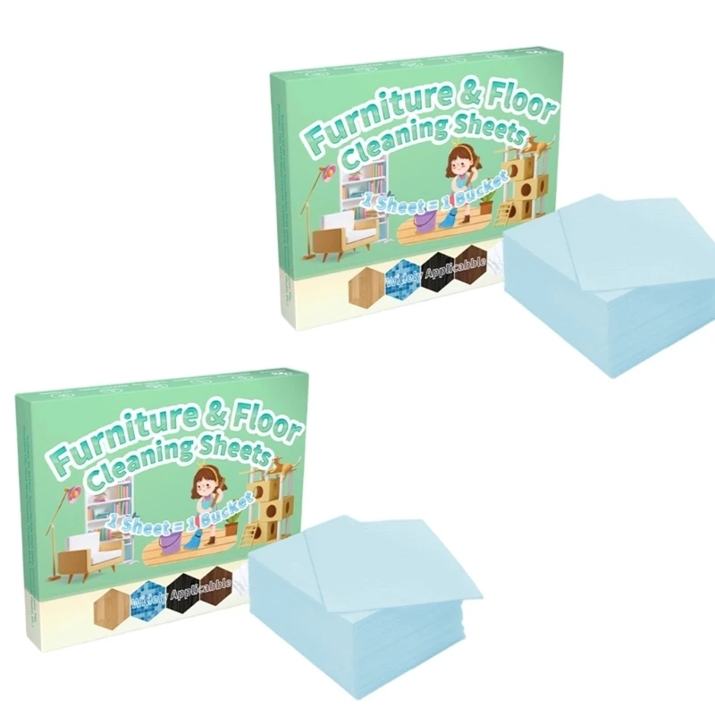 652C Water Dissolving Floor Cleaner Sheets for Routine Household Cleaning