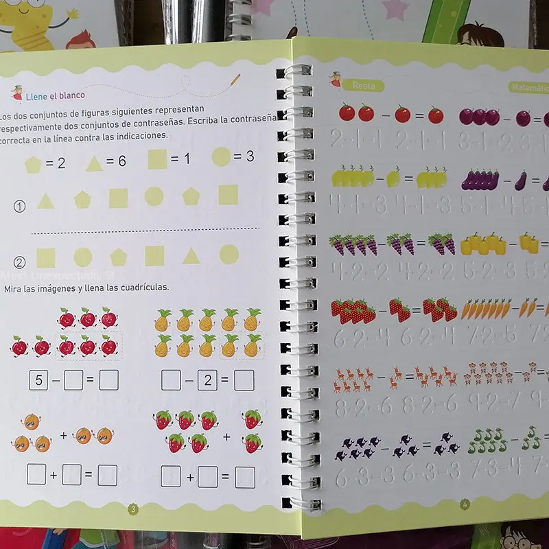 Spain SANK Copybooks Pen Magic Copy Book Free Wiping Children's Writing Sticker Practice Copybook For Calligraphy  Free Shipping