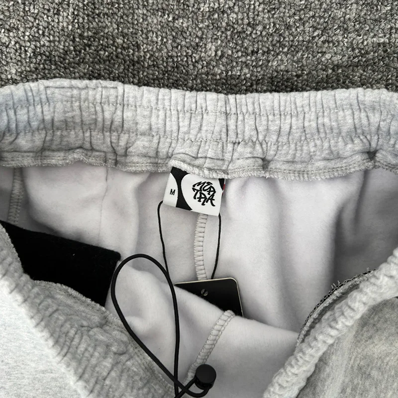 Men Women Unisex Casual Fashion Classic Logo Embroidery Mertra Sweatpants Best Quality Cotton Jogger Drawstring Gray Pants
