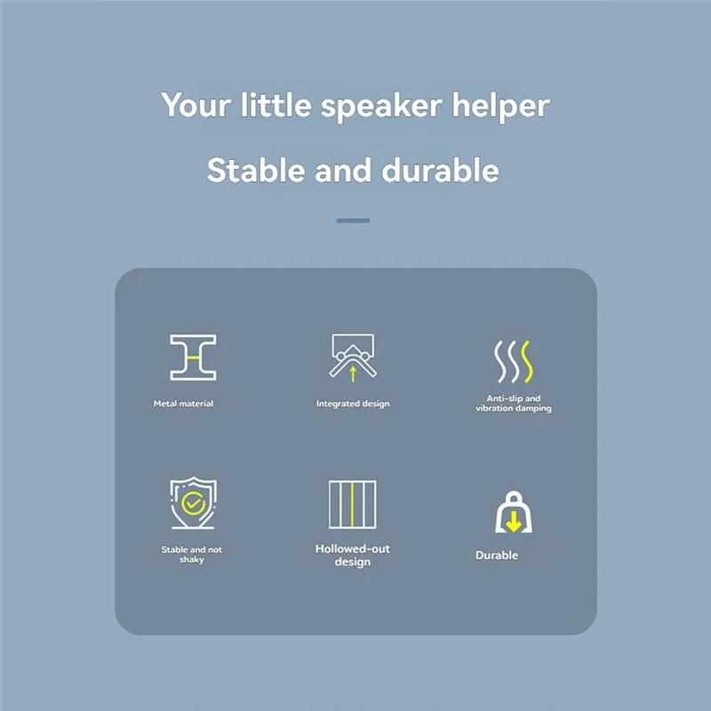 ป้องกันการบิดเบือนเสียง ขาตั้งลำโพงโลหะสำหรับงานหนักสำหรับลำโพงสตูดิโอซาวด์บาร์แผ่นกันกระแทก-BTFL