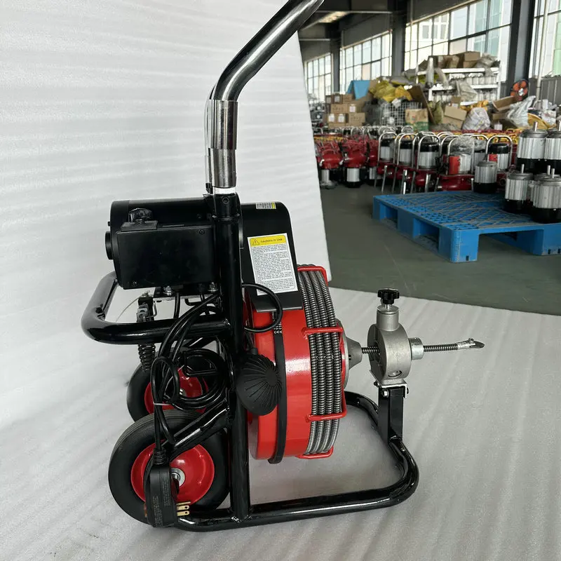 Attrezzatura per dragaggio automatico a tamburo, strumento per la pulizia del blocco delle fognature dei WC, draga per tubazioni, elettrica