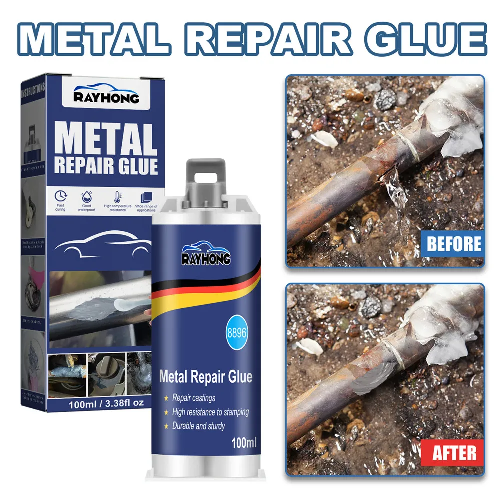 

50g Metal Repair Glue Industrial High-Strength Adhesive Sealant Weld Metal Repair Agent Strong Casting Ab Glue Waterproof