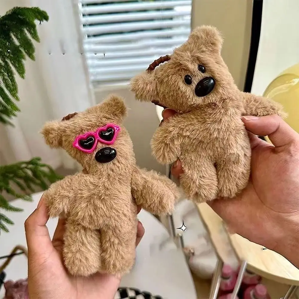 1PC Cute Teddy Bear Doll Pendant Cartoon Decorations Bag Charm Squeak Plush Toy Couple Gift