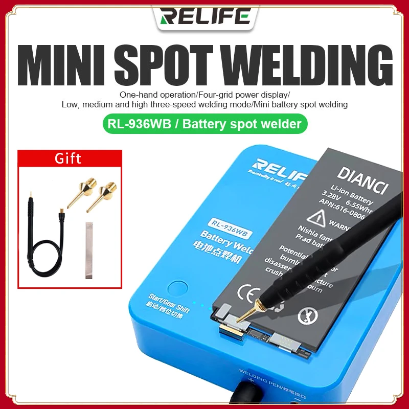 RELIFE RL-936WB DIY Spot Welder Portable Mini Spot Welding Machine With Quick Release Pen Nickel Plate 18650 Battery Spot Welder