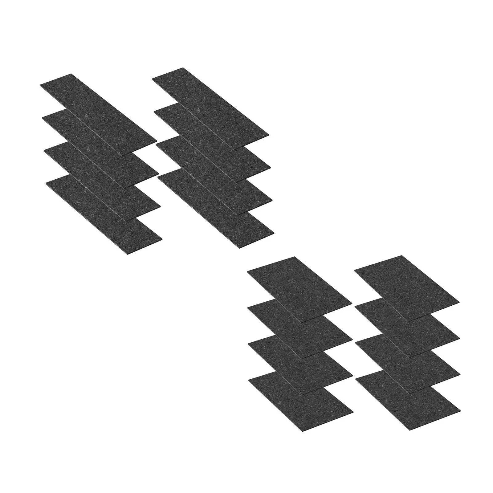 Tapis capillaires noirs à remplacement direct, 8 pièces, tapis de démarrage de graines auto-arrosage pour plantes en pot, serre, jardinage hydroponique