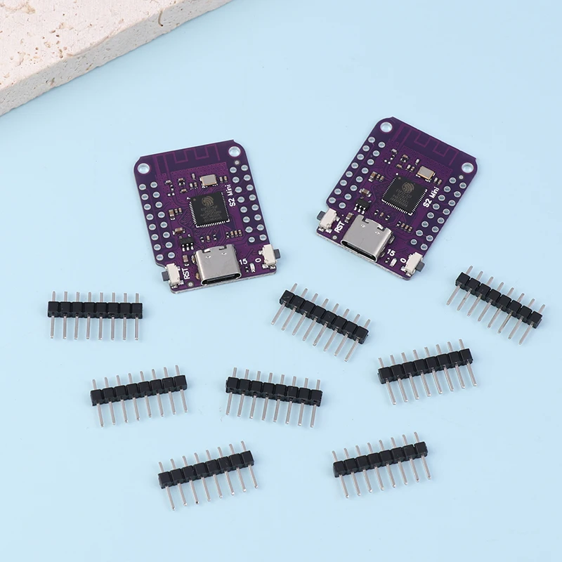 ESP32 S2 Mini V1.0.0 WiFi Development Board Based ESP32-S2FN4R2 4MB Flash 2MB PSRAM Type-C USB Connect ESP32-S2 Mini Module