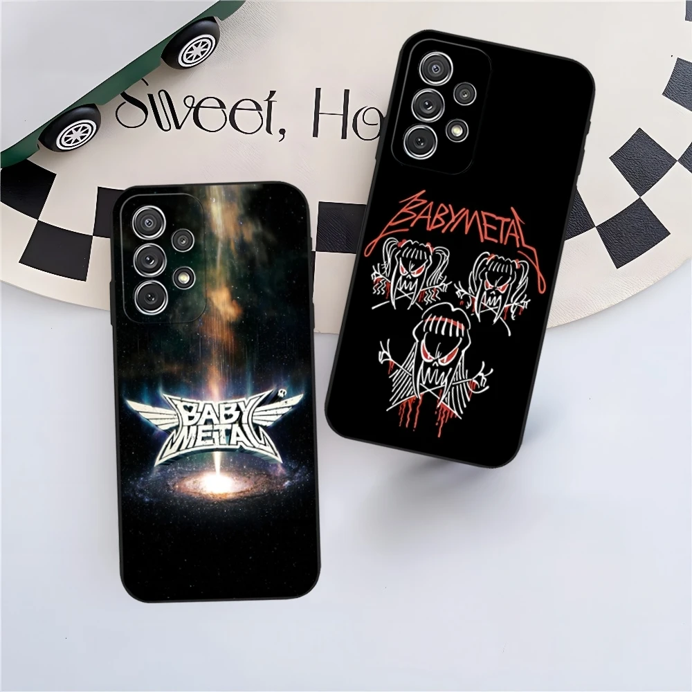 B-BABYMETAL R-Rock Band Phone Case for Sumsung Galaxy S24 S23 S22 S21 S20 A24 A34 N20 M54 A54 A53 Fe Plus Ultra Black Soft Cover