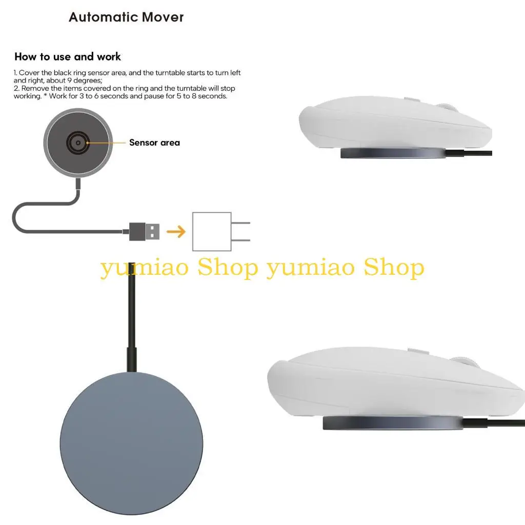 587B Anti-Sleep Mouse Mover Mouse Jiggler Mouse Movement Simulator Computer Awakening