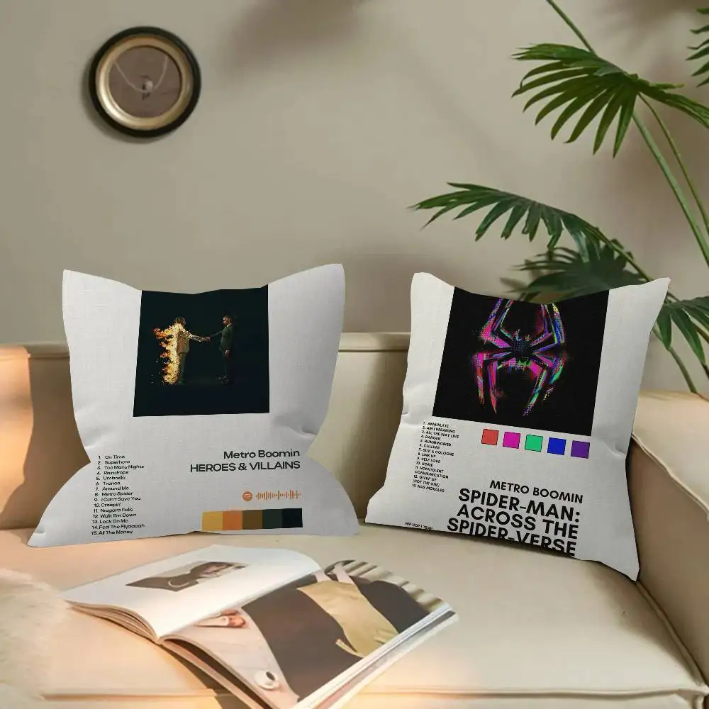 Pop Rap Singer Metro Boomin Personalized picture text home decorative pillows Household Gifts 45x45cm
