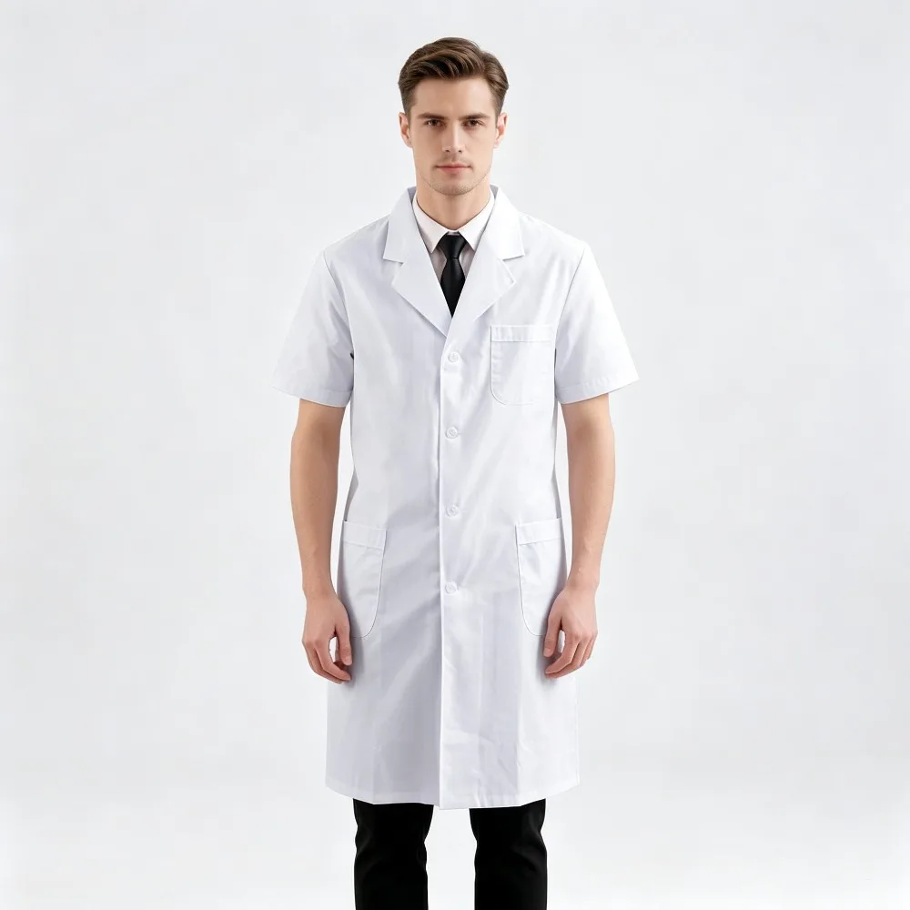 jaleco-medico-branco-de-manga-curta-para-homens-e-mulheres-uniforme-profissional-para-medicos-em-hospitais-e-clinicas