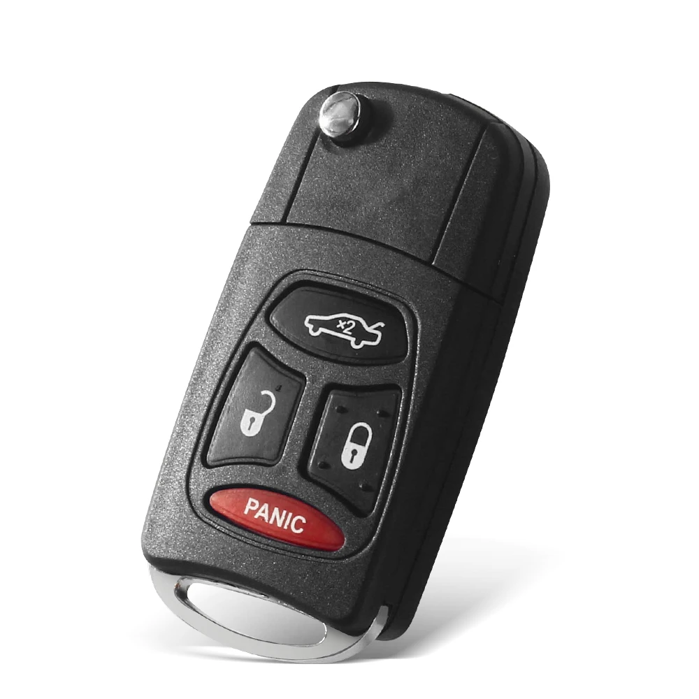 KEYYOU 3 + 1 Tasten Auto Schlüssel Fall Auto Abdeckung Fob Für Chrysler 300 300C Pacifica Stratus Für Dodge Für jeep Cherokee Grand