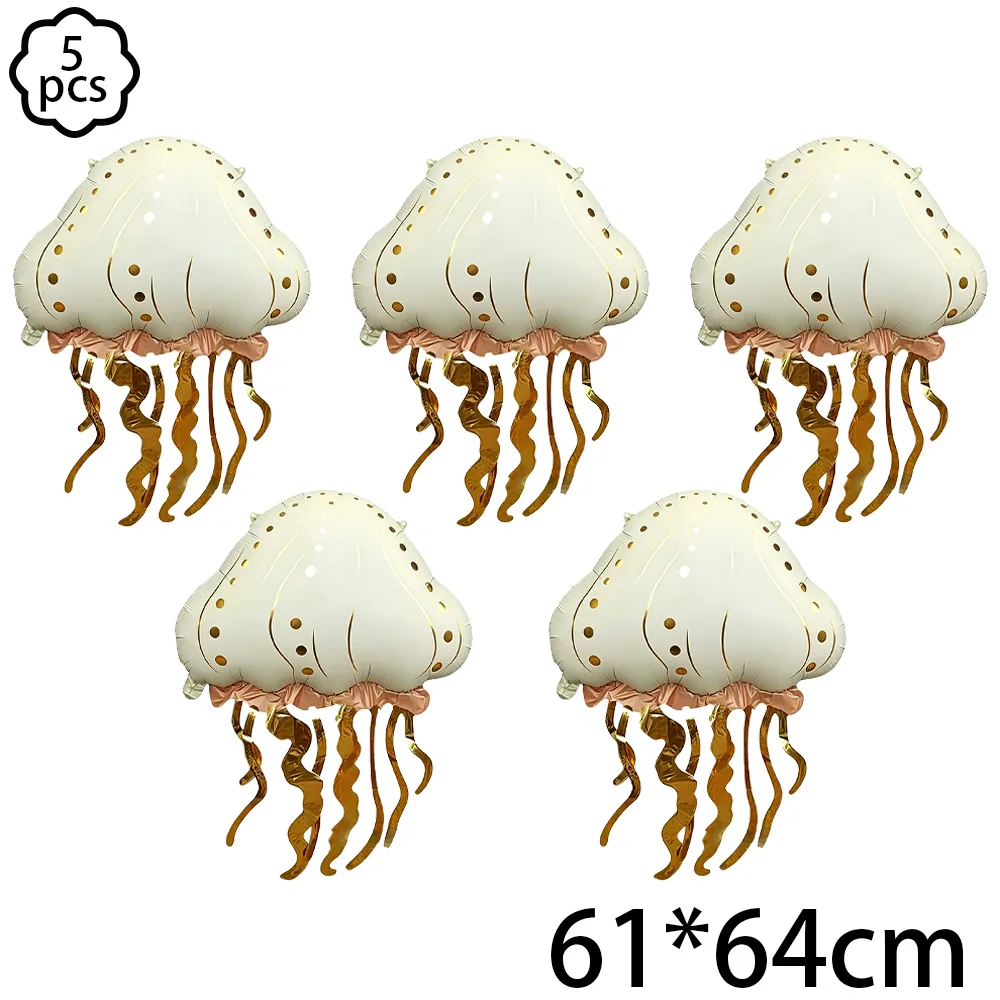 Under the Sea Theme Birthday Party Decor Jellyfish Balloon Ocean Sea Balloon Baby Shower Ocean Sea Theme Party Decor Supplies view 3