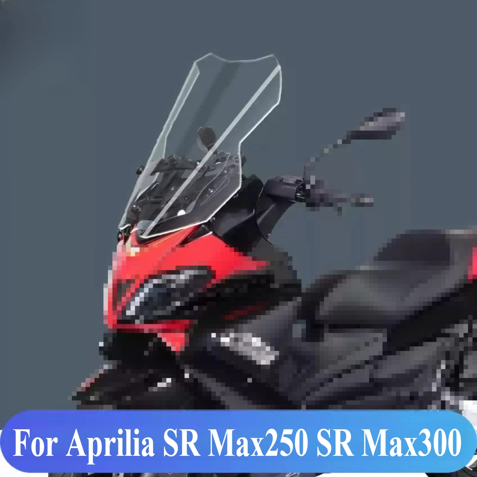 Motorcycle Modified Windshield Wind Deflector Heightened Windshield Front Glass Accessories For Aprilia SR Max250 SR Max300