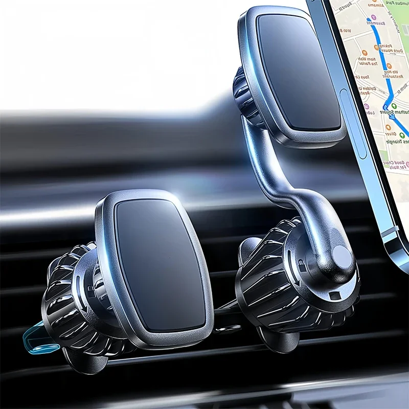 

Mobile Phone Stand Strong Magnetic Car Holder 720° Foldable Round Bracket Support For Universal Phones Mount Holders In Car New
