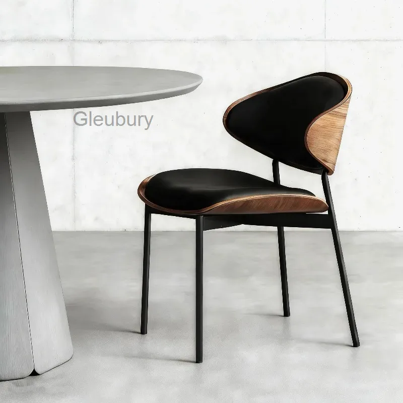 Silla de Comedor Moderna Retro en Beige Dorado, Silla de Comedor de Diseño Nórdico en Marrón, Sillas de Plástico para Comedor, Muebles para el Hogar
