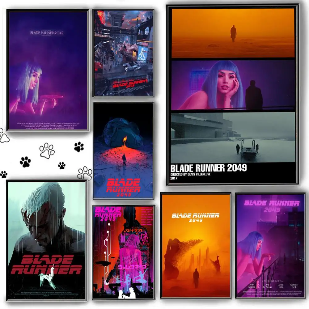 Classic Movie B-Blade Runner-S 2049 Poster HD Anime Hot Theme Singer/OST/Movie-Waterproof Self-Stick Home Decor
