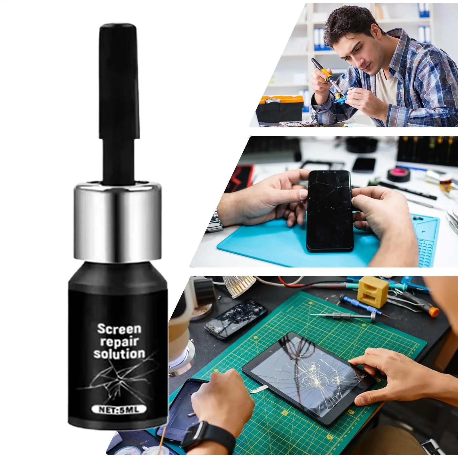 5ml Glass Repair Liquid for Cracks Quick Professional Universal Fluid Home Glass Repair Liquid for SUV Truck Glazing Frame House