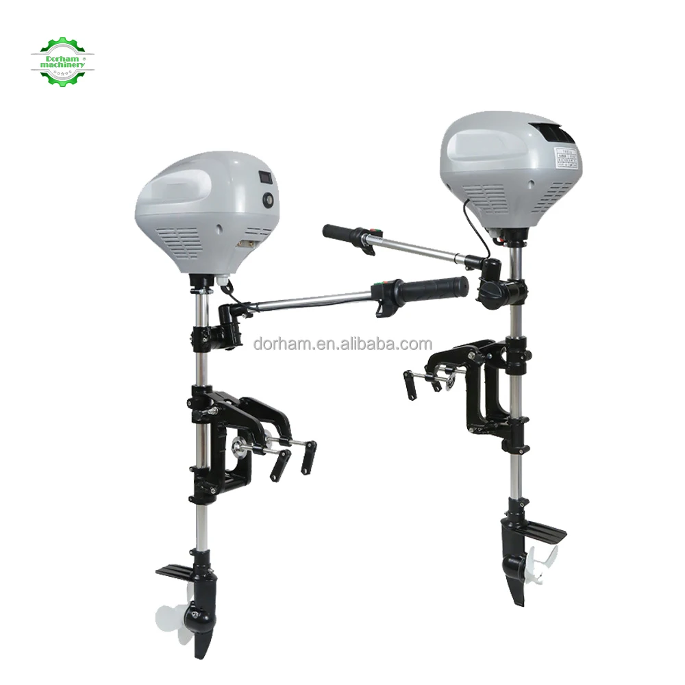 For China Dorham 12V 720W Heavy Duty Electric Brushless Outboard Trolling Motor Kayak New Condition Tiller Control Boat Engine