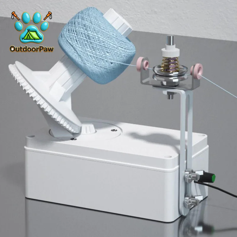 Adjustable speed and tension for neat balls of yarn, automatic electric winder USB powered knitting tool