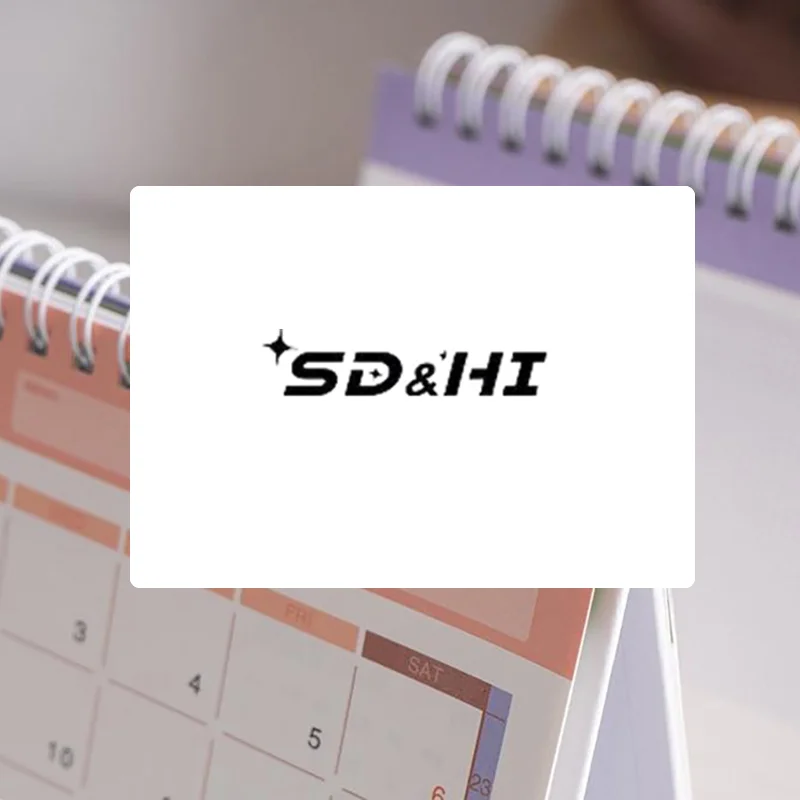 

2026 English Version Calendar Gradient Desk Calendar Creative Coil Calendar Planner Desktop Decoration Office Stationery
